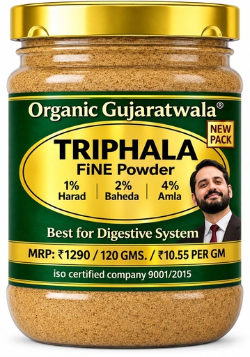 [BRSRYYD6CEIRYYLK] Triphala Powder, 120g, with Harad, Baheda & Amla, Ayurvedic Churna for Digestive Health