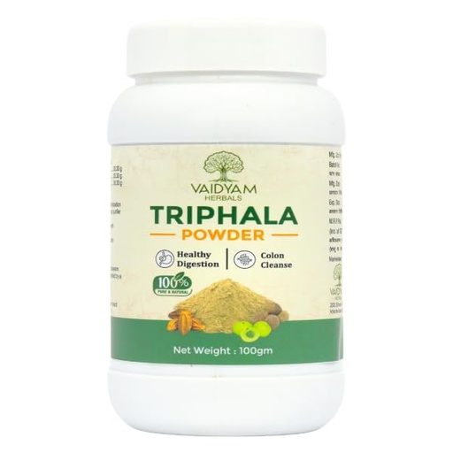 [BRSRGYAEOUHR423A] Triphala Powder for Digestive Health and Antioxidant Support, 100g
