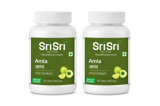 [BRSWGGAKCQNGO2TD] Sri Sri Tattva Amla Tablets 500mg - 120 Tablets | Ayurvedic Antioxidant & Immunity Support | Indian Gooseberry Emblica Officinalis | Herbal Supplement | (60 Tablets x Pack of 2)
