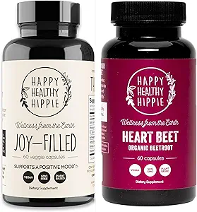[BRSROCT6OAFGY3D6] Happy Healthy Hippie Beetroot Superfood Capsules + Joy-Filled Mood Support Supplements