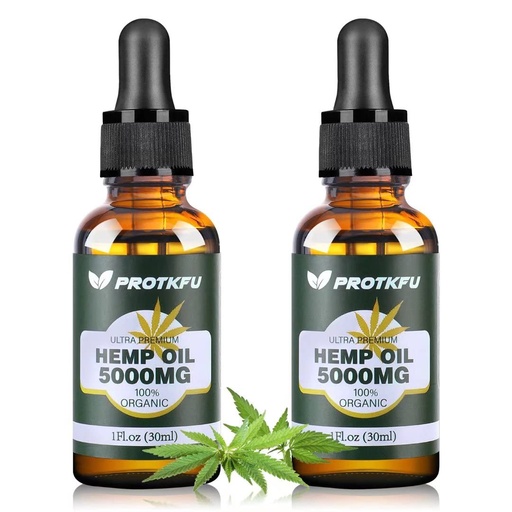 [BRSWYZYOPMCW2EY2] ProTKFU (2Pack Hemp Oil - Omega 3-6-9 Oil Fatty Acids Nutritional Supplement for Immune System Support, Focus, Calm, Relaxation, and Mood Enhancement - Organic, Vegan, Non-GMO