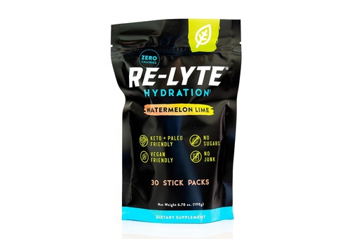 [BRSW2YYLAR5GMYAU] REDMOND Re-Lyte Hydration Electrolyte Powder Mix, Watermelon Lime (30 Stick Packs)