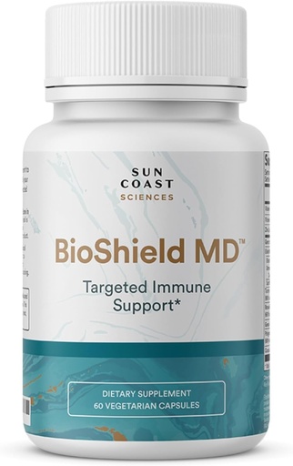 [BRSROEIDC4FB62YZ] SUN COAST SCIENCES BioShield MD from Premium Immunity Support with Vitamin C, Vitamin D, Zinc, for Focus, Clarity, Joints Healthy and Muscle Recovery (60 Capsules)