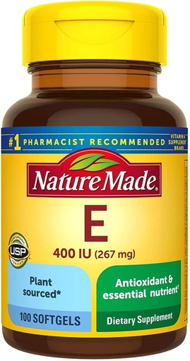 [BRSWKGYIBIFBMETG] Nature Made Vitamina E 400 UI. Softgels 100 ea (Pack of 2)