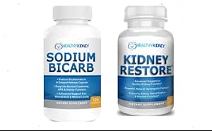 [BRSROYARCIGQIHQ2] Kidney Restore & Sodium Bicarb 2-Pack Bundle for Kidney Cleansing & Supporting Normal Acid Levels