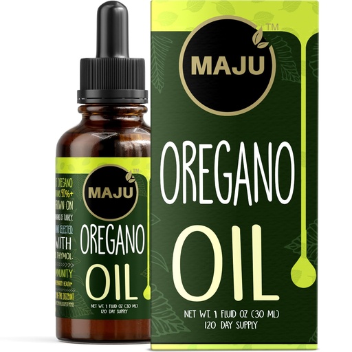 [BRSROZA3B4HBADI3] Maju Superfoods Oregano Oil Drops, Potent 90%+ Carvacrol (1 fl Oz) Wild Mediterranean Essential Oil of Oregano Liquid, Aceite de Oregano, Immune and Seasonal Support