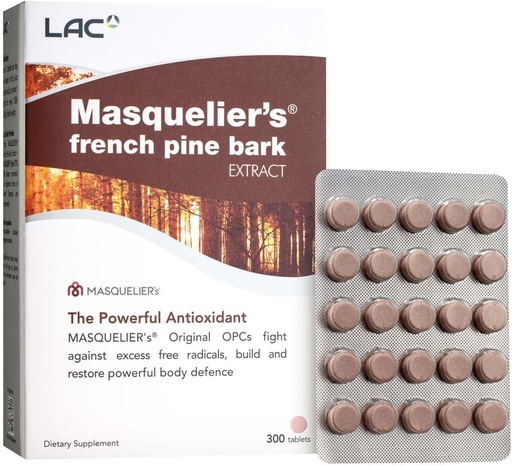 [BRSWGAD4BUNAOCA6] LAC Masquelier's French Pine Bark Extract (300 Tablets)