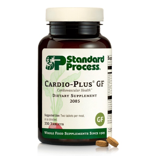 [BRSWICATPJ6BSEL2] Standard Process Cardio-Plus GF - Supports Heart Health & Circulation - Cardiovascular Support with Vitamins B6, C & E - Includes Niacin & Selenium - Gluten-Free, Non-Dairy & Non-Soy - 330 Tablets