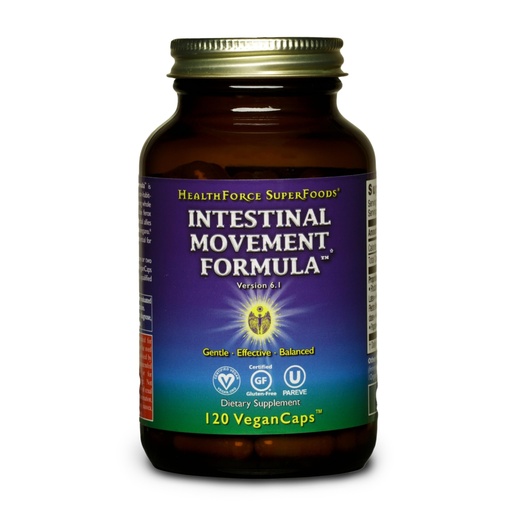 [BRSWIYY4OIOB6FTC] HealthForce SuperFoods Intestinal Movement Formula – Natural Herbal Laxative for Occasional Constipation – Supports Digestive Regularity & Bowel Function – 120 Vegan Capsules