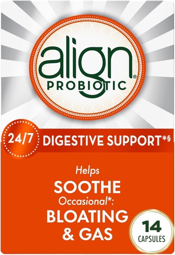 [BRSWKEYOBMBACCDG] Align Probiotic, Probiotics for Women and Men, Daily Probiotic Supplement for Digestive Health*, #1 Recommended Probiotic by Doctors and Gastroenterologists‡, 14 Capsules