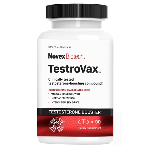 [BRSWIEDRABYRKCDG] Novex Biotech Testrovax, Best Testosterone Booster for Men - T Booster - Fenugreek & Ashwagandha - Increase Testosterone levels in 12 days*, 30-Day Supply