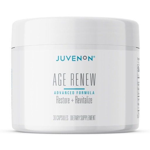 [BRSRMEA2AABQ4YI7] Juvenon AgeRenew Beta Glucan Anti Aging Immunity Support Supplement, Beta Glucan with Zinc Quercetin for Immune Defense Boost