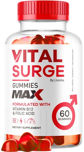 [BRSRAGT7OYFWKAL7] Vital Surge - Vital Surge for Men Gummies, Vital Vita Surge Max Maximum Strength 1050 MG, VitalSurge Supplement Support Gummy Advanced Formula, Premium Vitamin Gomitas (60 Gummies)