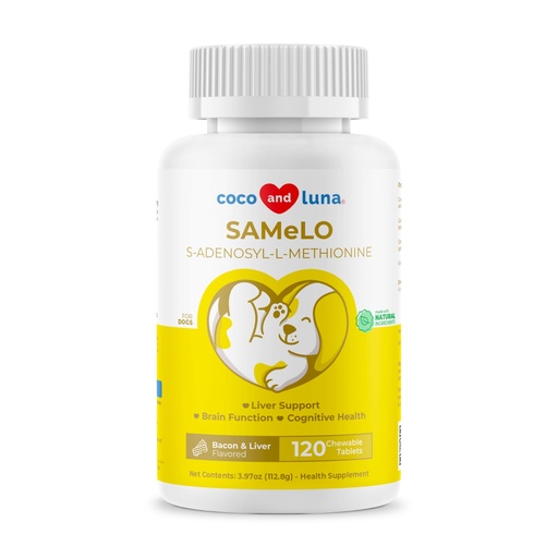 [BRSWGGICBYHRGCDL] Same for Dogs 120 Tablets - Liver Supplement, Brain & Mood Support | S-Adenosyl-L-Methionine formula. Supports liver function, brain health & mood. Daily cognitive support.