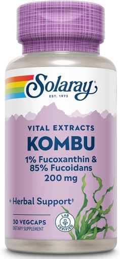 [BRSWIYYMCAMG2EDC] SOLARAY Fucoxanthin Special Formula Vegetarian Capsules, 400 mg | 30 Count