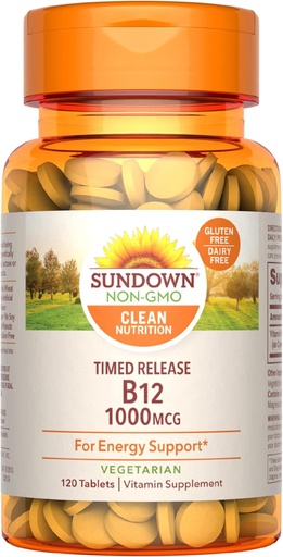 [BRSWIYQOAR5R62TE] Sundown Vitamin B12, 120 Tablets