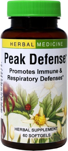 [BRSWIY3QOAPBY3LU] Herbs Etc. Peak Defense - Support a Healthy Respiratory System - Herbal Supplement to Support Immune Health - Vitality Support Supplement for Adults - Gluten-Free - 60 Softgels (60 Servings)