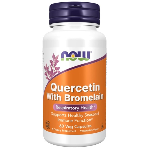 [BRSROYIDAQFA4EI2] NOW Supplements, Quercetin with Bromelain, Balanced Immune System*, 60 Veg Capsules