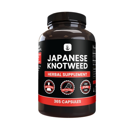 [BRSRMCAROAMRU3Y2] Pure Original Ingredients Japanese Knotweed, (365 Capsules) No Magnesium Or Rice Fillers