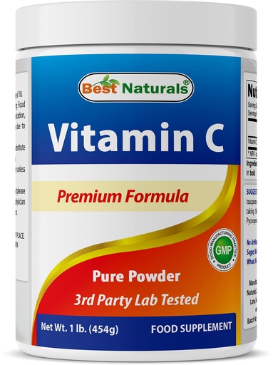 [BRSWKEL5B4GAM3I7] Best Naturals 100% Pure Vitamin C Powder 1 lb (454 Grams) Powder (Also Called Ascorbic Acid)