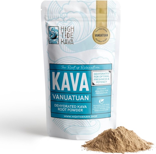 [BRSROGI7OF6BSEL3] Vanuatu Kava Root Powder 16oz – Noble Blend for Stress Relief, Sleep & Relaxation | Gluten & Calorie Free | Eco-Friendly Plant-Based Packaging (16 oz)