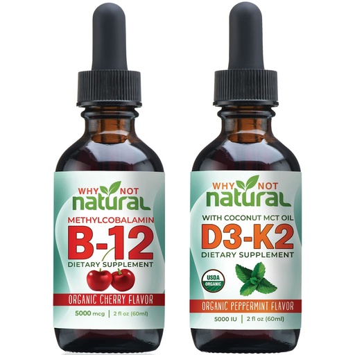 [BRSRMFT3BYAROCLO] Why Not Natural Organic Vitamin B12 and Vitamin D3 K2 Liquid Drops