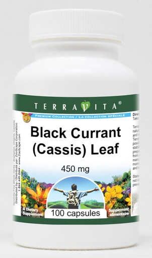 [BRSWGZADBUHAKFY6] Black Currant (Cassis) Leaf - 450 mg (100 Capsules, ZIN: 513765) - 3 Pack