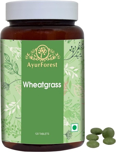 [BRSWGCY2AV7GGFDA] Wheatgrass Tablets Herbal Supplements 120 Count 500 mg