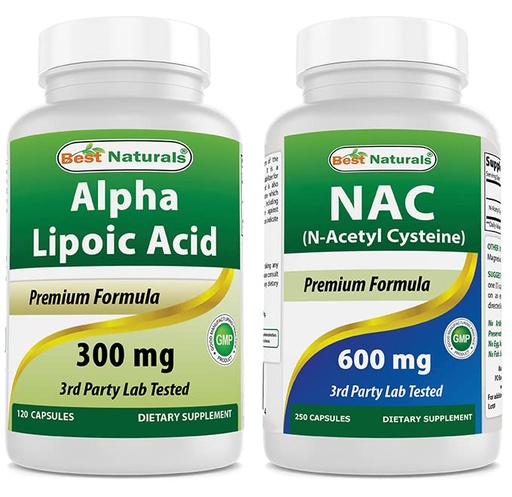 [BRSRMAI7BAPAAFLB] Best Naturals Alpha Lipoic Acid 300 mg & NAC 600 mg