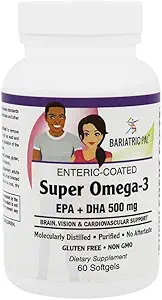 [BRSWYHAYOF6R4EQ2] BariatricPal Super Omega-3 Softgels (60 Count) No Aftertaste!