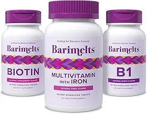[BRSRMBIYOQNBEYDV] BariMelts Bariatric Feel-Good Pack - Multivitamin with Iron, Biotin, and Vitamin B1