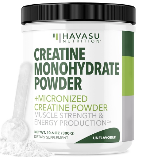 [BRSRAGABAQMAYHT6] Micronized Creatine Monohydrate Powder - Post Workout Recovery Drink - Muscle, Strength and Energy Production - 5g Unflavored, Non-GMO, Vegan and Gluten Free Creatine Powder for Men - 60 Servings