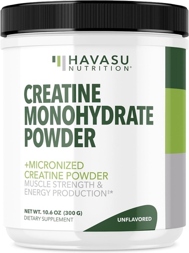 [BRSRAGABAQMAYHT6] Micronized Creatine Monohydrate Powder - Post Workout Recovery Drink - Muscle, Strength and Energy Production - 5g Unflavored, Non-GMO, Vegan and Gluten Free Creatine Powder for Men - 60 Servings