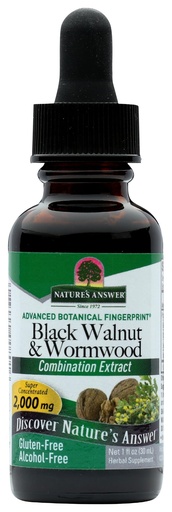 [BRSWIZAAAF7BECD2] Natures Answer Black Walnut and Wormwood 1 oz 30mL 200mg. Extract, Liquid,promotes digestion,Vegetable Glycerin And Purified Water