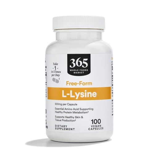 [BRSWGZQBOUHGYHI2] 365 by Whole Foods Market, L-Lysine 500mg, 100 Count