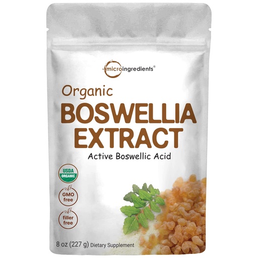 [BRSWKFQZCR6B233Y] Organic Boswellia Serrata Extract Powder, 8 Ounce, Pure Boswellia Supplement with 65% Boswellic Acid, Supports Joints, Knees and Bones Health, Non-GMO, Pet Friendly, India Origin