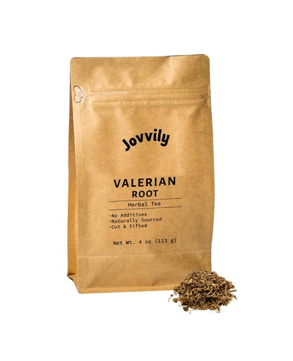 [BRSW2EAZOIHQKCTG] Jovvily Valerian Root (4 oz) Cut & Sifted Herbal Tea, No Fillers Or Additives
