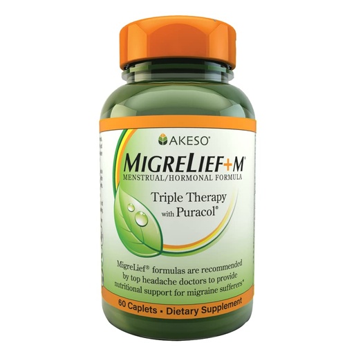 [BRSWIZL5DEPWE3A7] MigreLief+M – Advanced Nutritional Support Supplement for Women’s Neurological Health and Head Comfort – 60 Caplets (1-Month Supply)