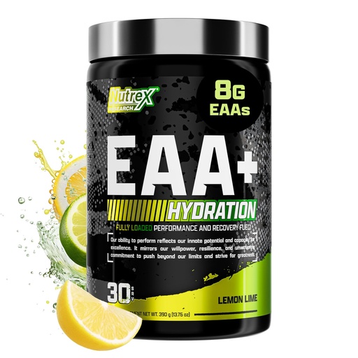 [BRSRA2YBCUJRUYLO] Nutrex Research EAA Hydration | EAAs + BCAA Powder | Muscle Recovery, Strength, Muscle Building, Endurance | 8G Essential Amino Acids + Electrolytes | (Packaging My Vary) 30 Servings (Lemon Lime)