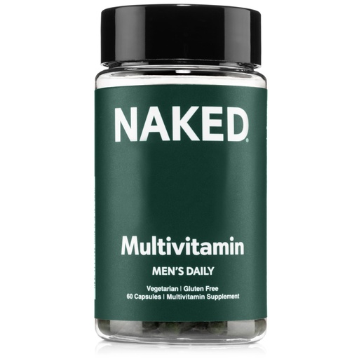 [BRSW2ZQKAEFROAY6] NAKED Men’s Multi – Daily Multivitamin for Men – A, C, E, Selenium, Zinc, Fruit and Super Green Extracts and More to Boost Immune Support – Gluten-Free and Vegetarian Daily Vitamins – 60 Capsules