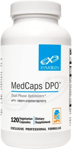 [BRSRMGQTCAPWYAY4] XYMOGEN Medcaps DPO - Dual Phase Optimizers for Liver Detox, Cleanse and Health - Liver Support Supplement with Milk Thistle, Alpha Lipoic Acid and Artichoke Extract - Vegetarian (120 Capsules)