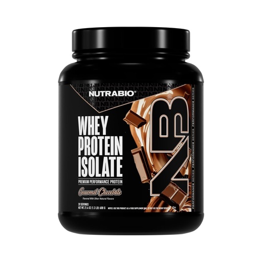 [BRSWIFQZOAMBSAD2] NutraBio 100% Whey Protein Isolate Protein Powder, 25g Protein with Complete Amino Acid Profile, Non-GMO, Soy & Gluten Free, Low Carb, Low Calorie Whey Protein Powder, Gourmet Chocolate, 20 Servings