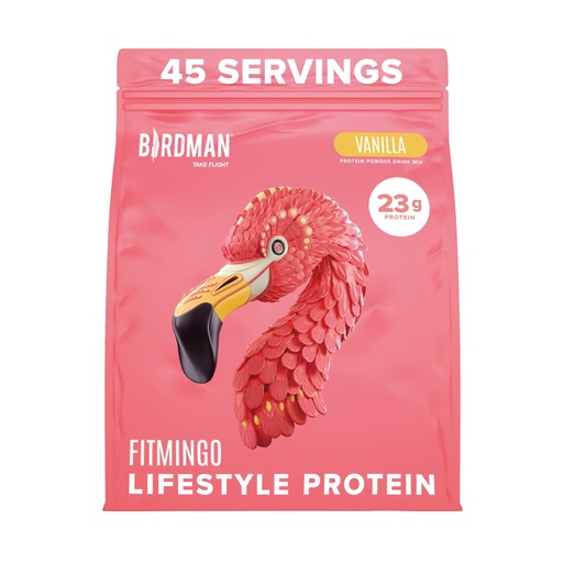 [BRSRAYAZBV6A2DQ6] BIRDMAN Fitmingo Vegan Protein Powder with Inositol, Collagen Boosters, Hyaluronic Acid and Vitamins | Low Carb, Dairy Free, Low Calorie | 23g Plant Based Blueberry Protein Powder with Myo-Inositol