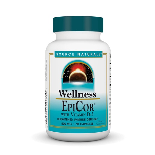 [BRSWIZA6CQHQGYI5] Source Naturals Wellness EpiCor with Vitamin D-3 for Heightened Immune Defense* - 60 Capsules