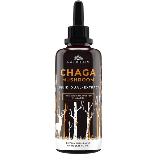 [BRSWKF35O4MQI3DO] Chaga Mushroom Liquid Tincture Supplement – Immune Support, Antioxidant Boost & Hair, Skin, Nail Health, Vegan, Non-GMO – Wild-Harvested Fruiting Bodies, 2 Month Supply