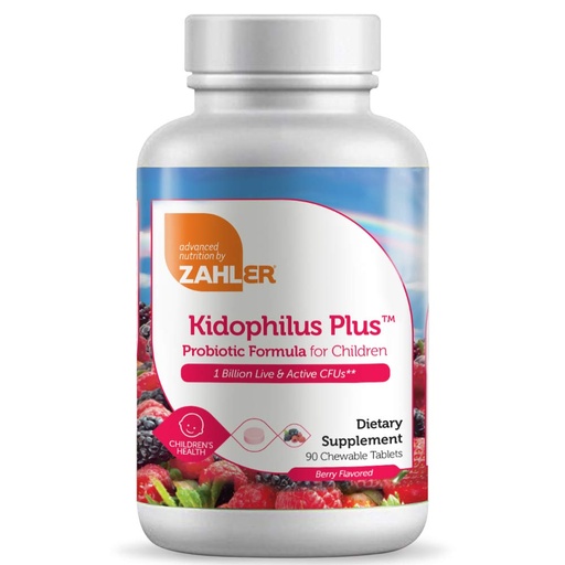 [BRSWKFL5OAJW2GTY] Zahler Kidophilus, Kids Probiotic, Great Tasting Probiotics for Kids, Certified Kosher (90 Count)