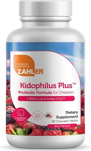 [BRSWKFL5OAJW2GTY] Zahler Kidophilus, Kids Probiotic, Tasting Probiotics for Kids, Certified Kosher (90 Count)