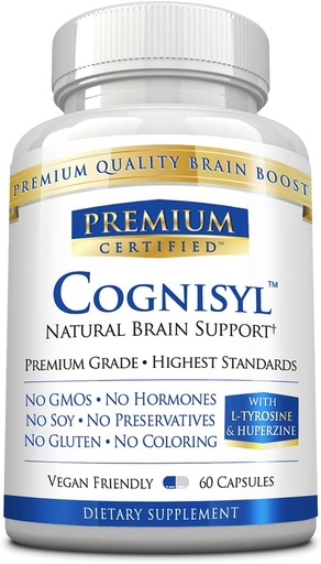 [BRSWGATQCIDQY3AZ] Cognisyl - Boost Memory, Mental Performance, Energy, and Focus.Vitamin B Complex, St. John's Wort, DMAE Bitartrate, BioPerine - 60 Capsules