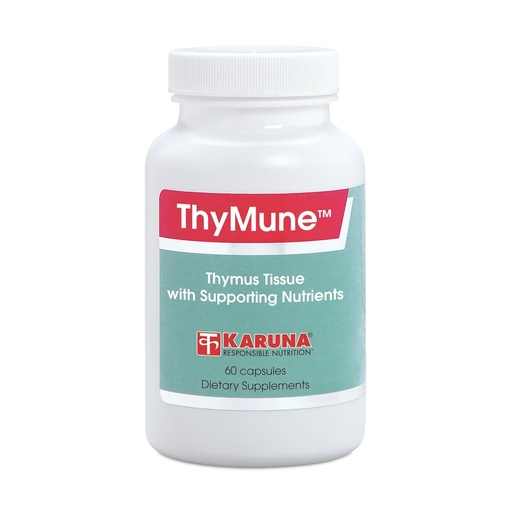 [BRSWIEIPAEDWMET2] Karuna ThyMune 60 Capsules | 400 mg Thymus Tissue, 40mg Echinacea Extract, 25 mg bioflavonoids | Vitamin A, C, E, zinc, Copper | Unique Thymus Support Complex