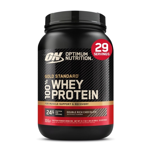[BRSWIYANDIAA4EI3] Optimum Nutrition Gold Standard 100% Whey Protein Powder, Double Rich Chocolate 1.98 Pound (Packaging May Vary)